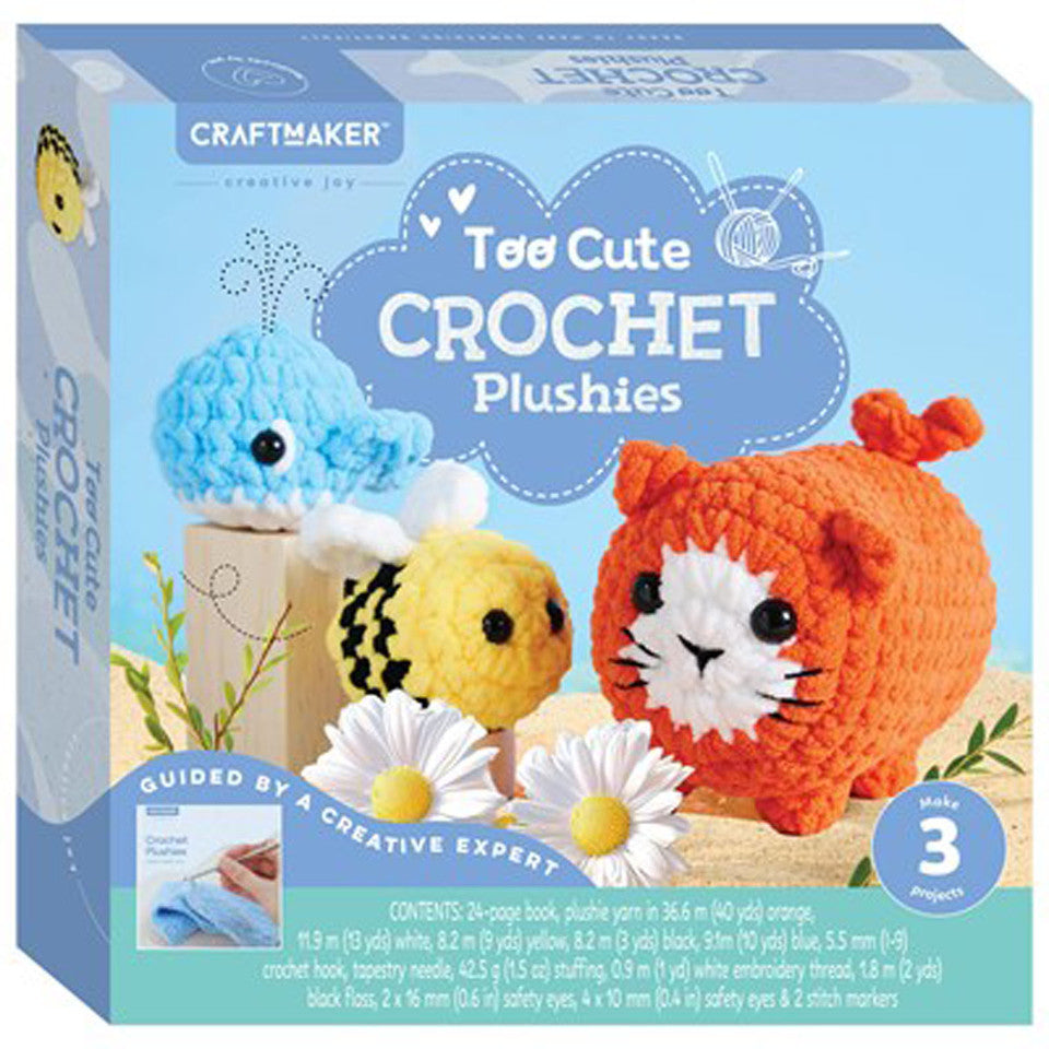 Craft Maker Deluxe Too Cute Crochet Plushies Kit