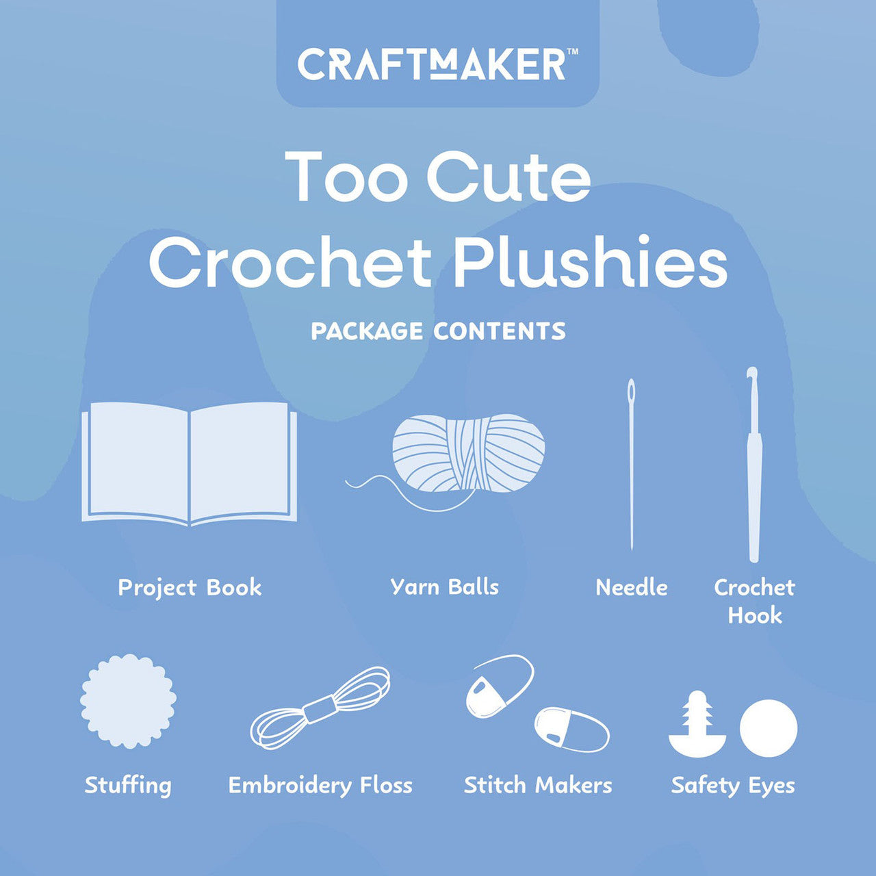 Craft Maker Deluxe Too Cute Crochet Plushies Kit
