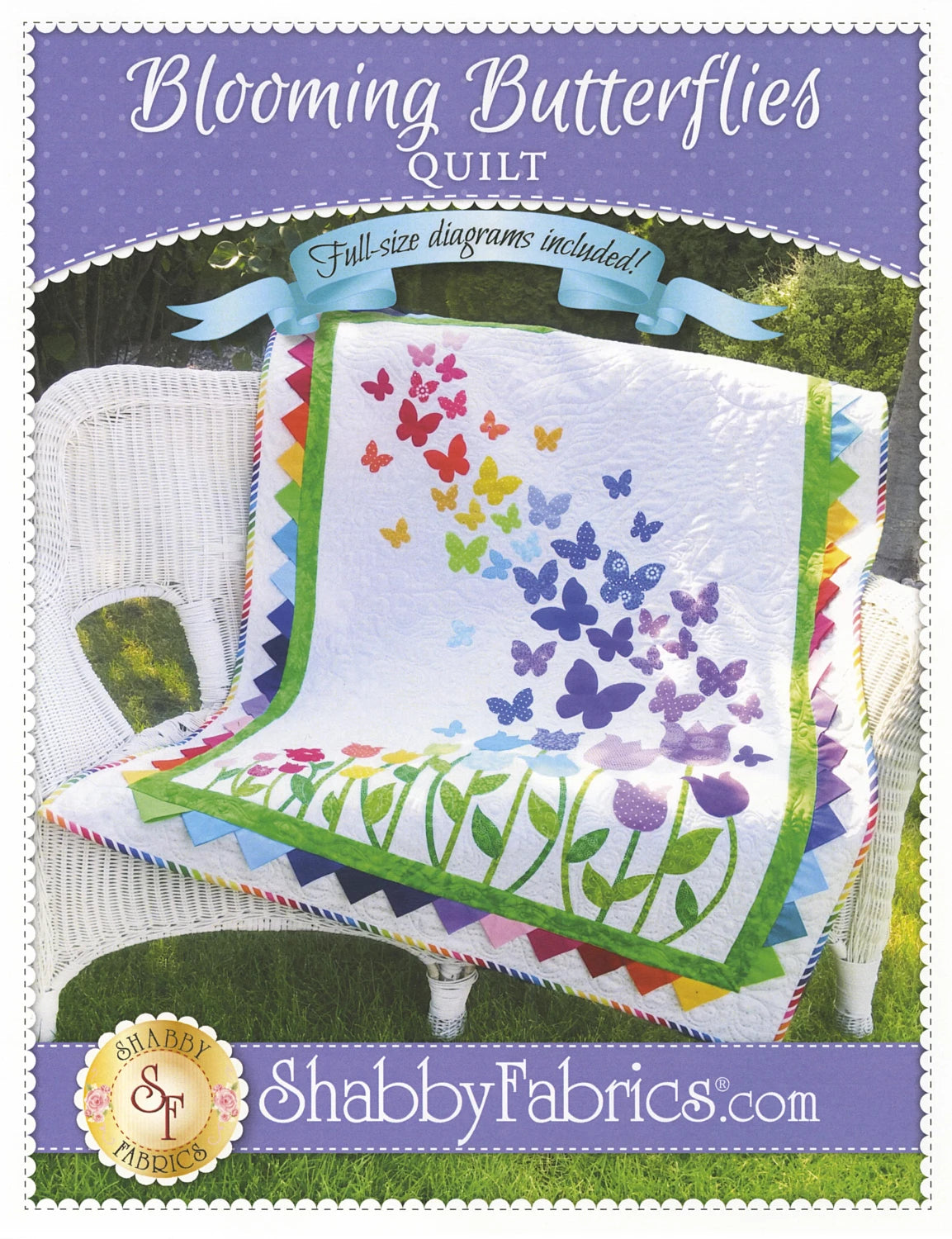Blooming Butterflies Quilt Pattern By Shabby Fabrics