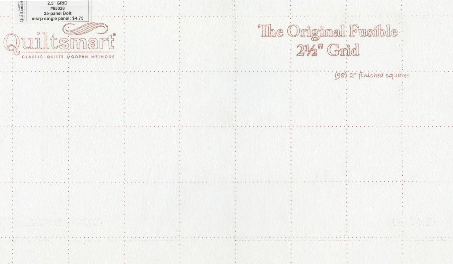 Quiltsmart 2-1/2" Pixel Grid Fusible Panel - One Panel