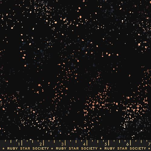 Ruby Star - 108" Speckled WIDE BACK FABRIC Black - RS5055 61M