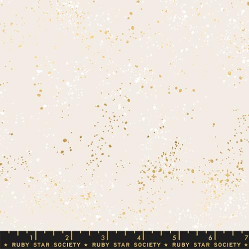 Ruby Star - 108" Speckled WIDE BACK FABRIC White Gold - RS5055 14M