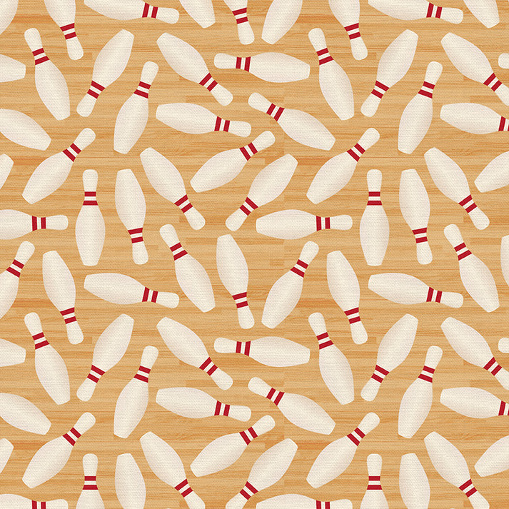 Paintbrush Studio Fabrics - Super Sports - Bowling Pins - 11230944