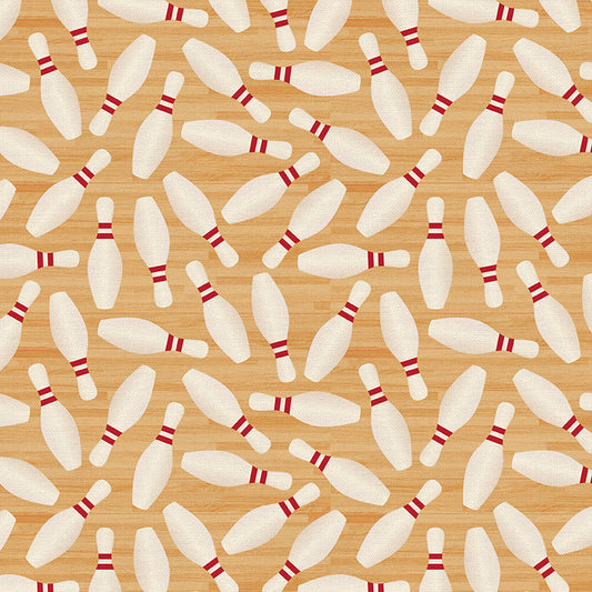 Paintbrush Studio Fabrics - Super Sports - Bowling Pins - 11230944
