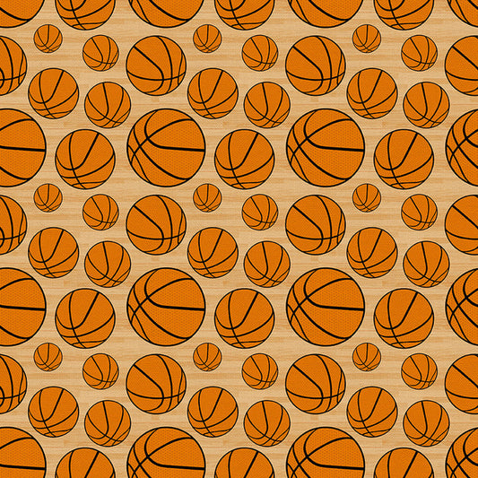 Paintbrush Studio Fabrics - Super Sports - Basketballs - 11230930