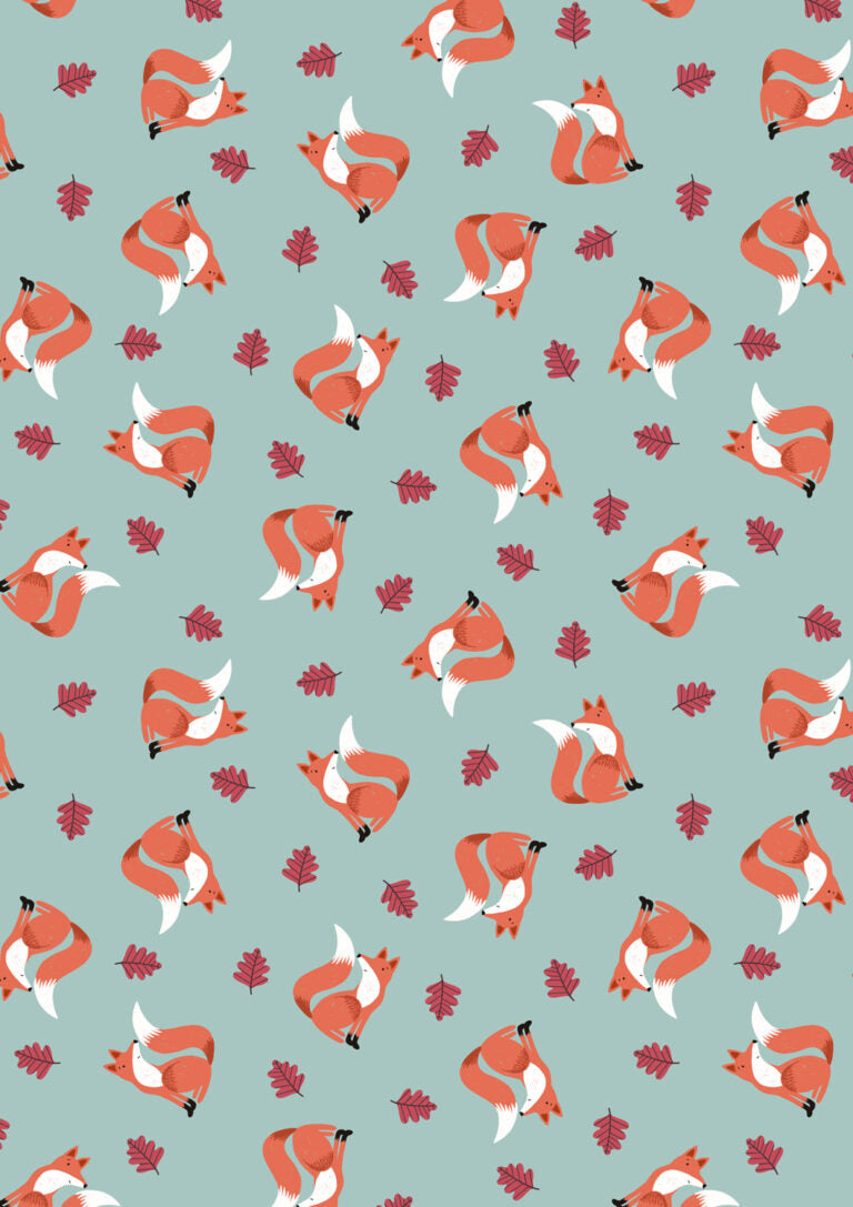 Preorder - Lewis and Irene - Country Comforts Flannel - Foxes and Leaves - F4 - Ships June 2026