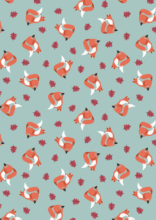 Preorder - Lewis and Irene - Country Comforts Flannel - Foxes and Leaves - F4 - Ships June 2026