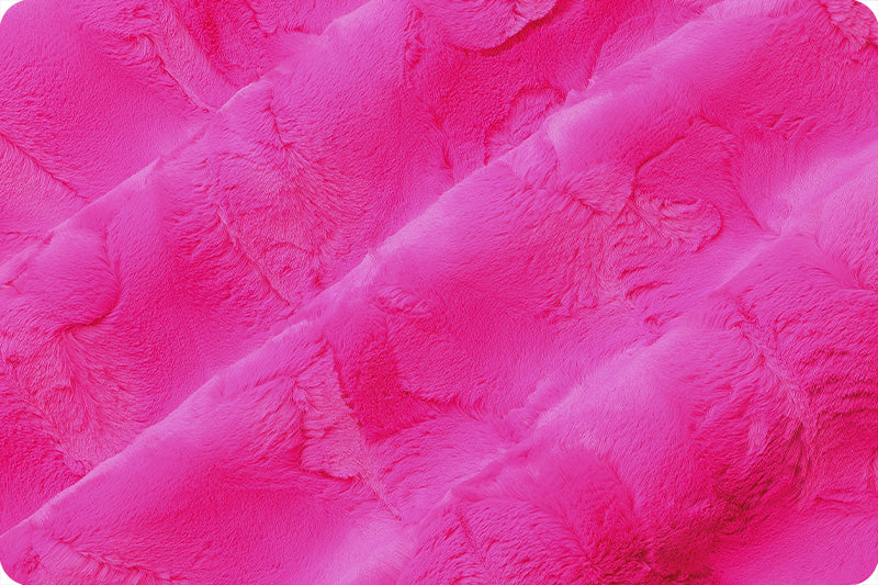 Shannon Fabrics Minky - Luxe Cuddle Hide in Think Pink - 58"/60" Wide - LCHIDE / THINKPINK
