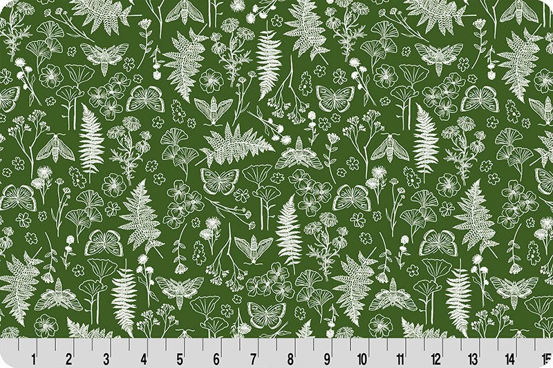 Shannon Fabrics Minky - Whispering Blooms Faegrove Quilting Cuddle Cactus - 43"/44" Wide - QCWBFAEGROVE