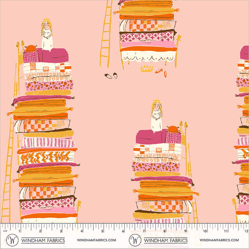 Preorder - Windham - Heather Ross - Heather Ross Favorites - Princess and the Pea - 39658D-5 Pink - Ships June 2026