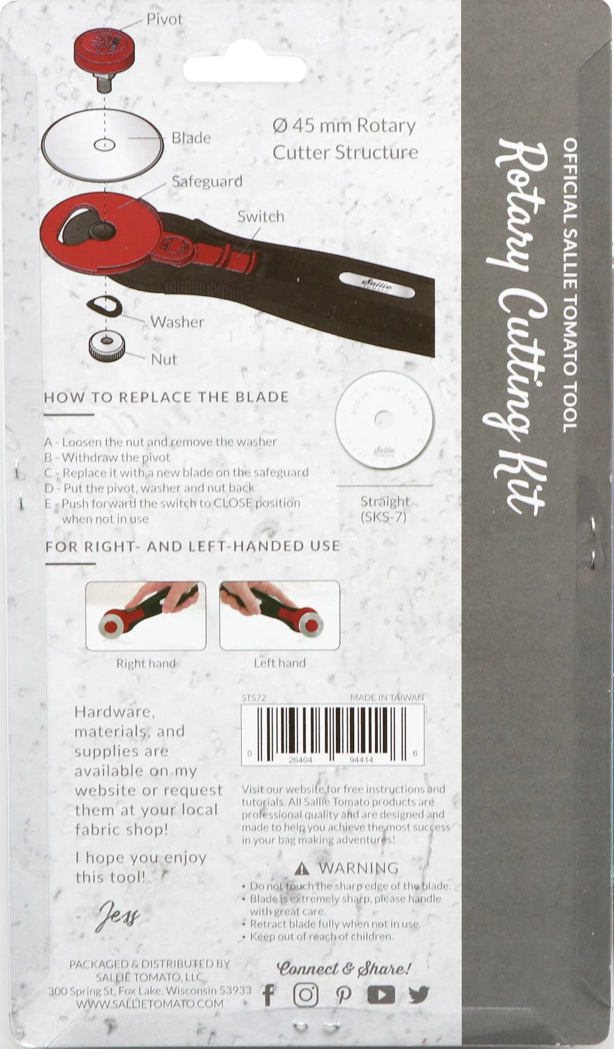 Sallie Tomato Rotary Cutting Kit