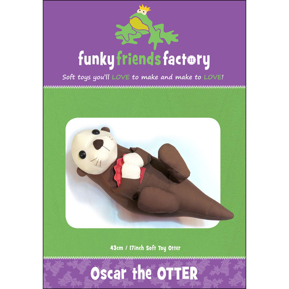 Oscar the Otter Stuffed Animal Pattern By Funky Friends Factory