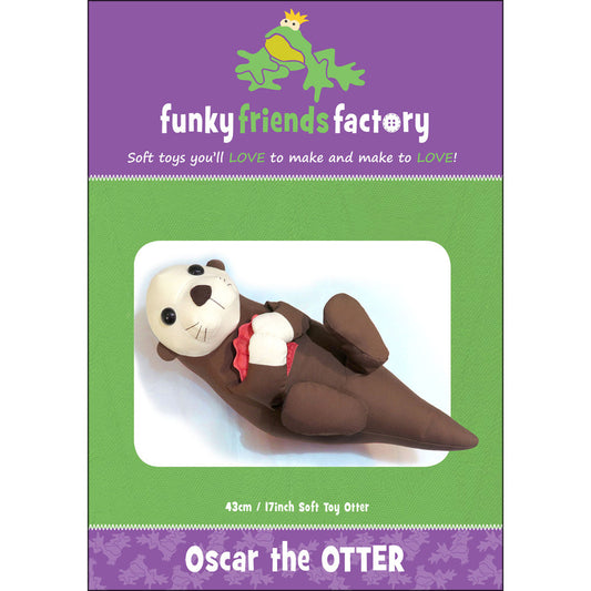 Oscar the Otter Stuffed Animal Pattern By Funky Friends Factory