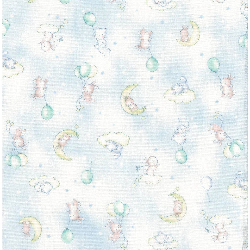 Kokka - Royal Baby - Rabbit and Cat Double Gauze - KOKYPA-66020-2-B