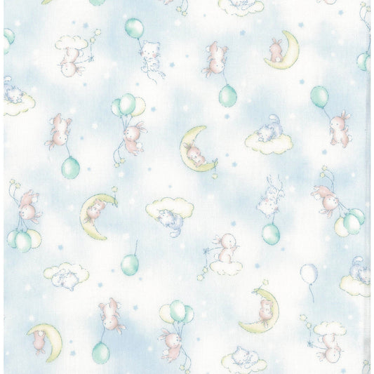 Kokka - Royal Baby - Rabbit and Cat Double Gauze - KOKYPA-66020-2-B