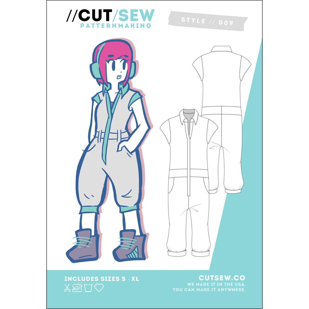 Flight Suit Clothing Pattern By Cut / Sew Patternmaking