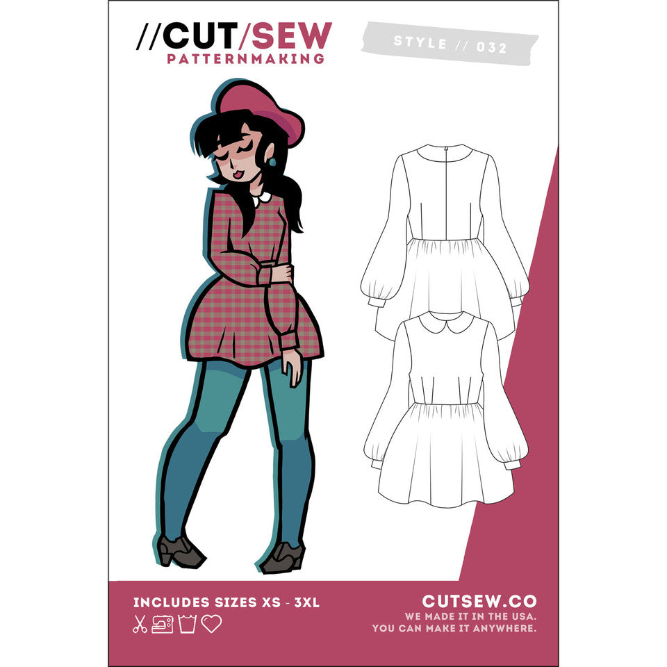 Moonrise Mod Clothing Pattern By Cut / Sew Patternmaking