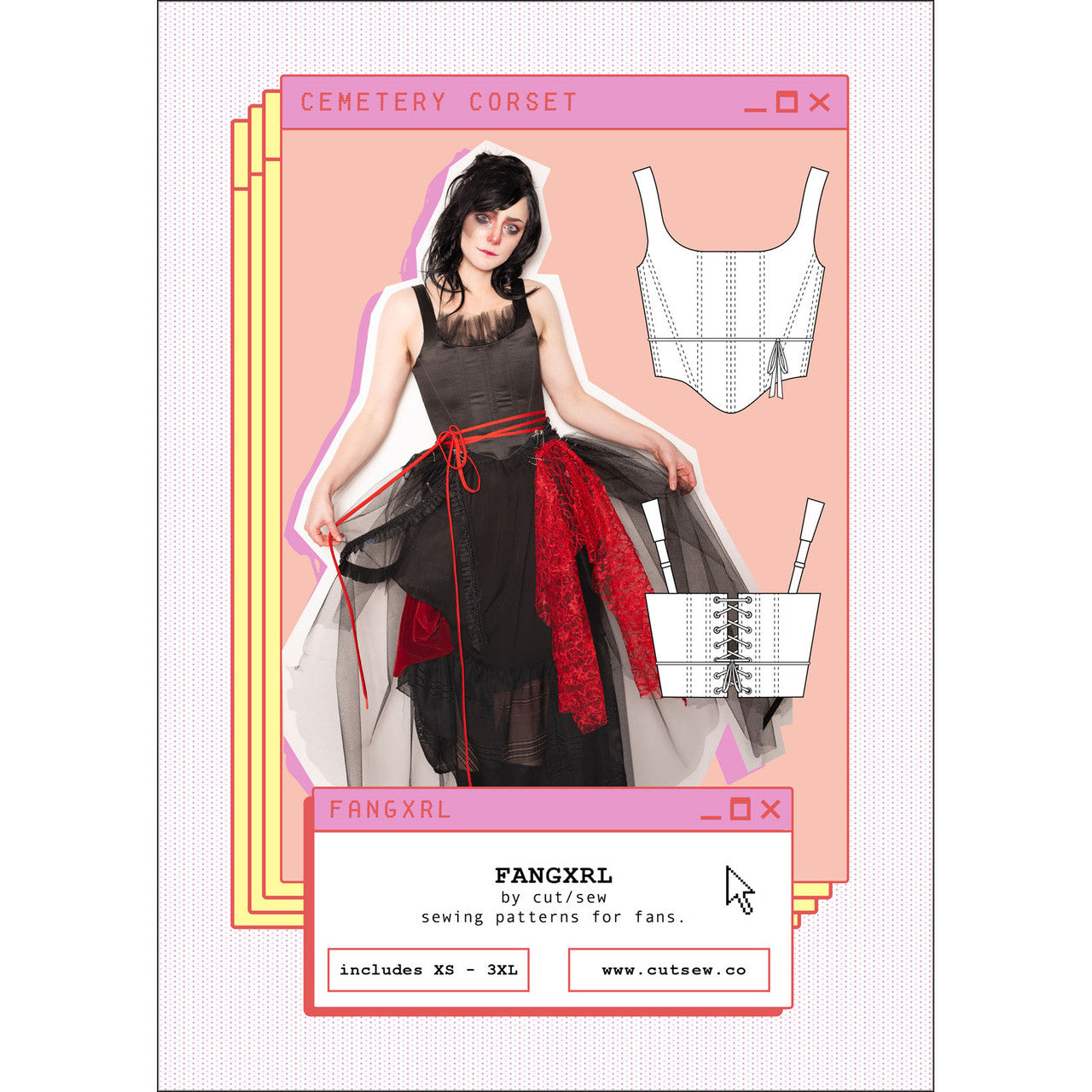 Cemetery Corset Clothing Pattern By Cut / Sew Patternmaking