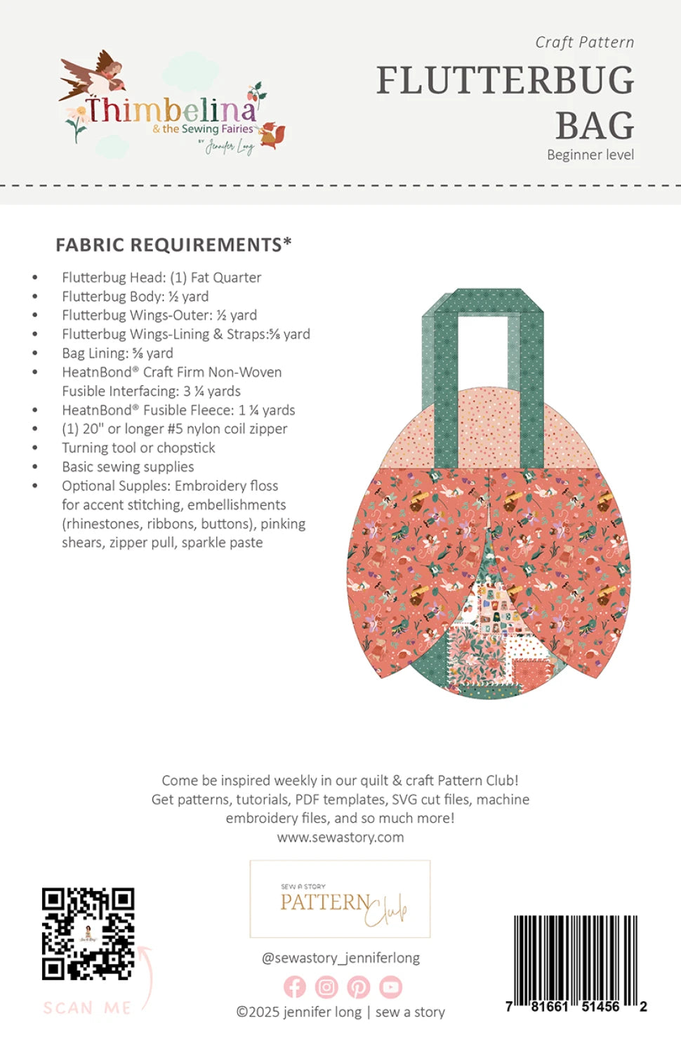Flutterbug Bag Pattern By Sew A Story