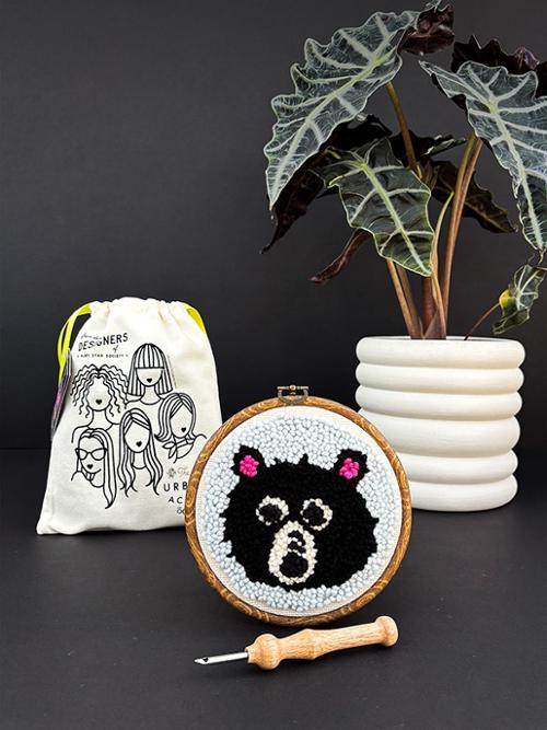 Ruby Star Bear Punch Needle Kit
