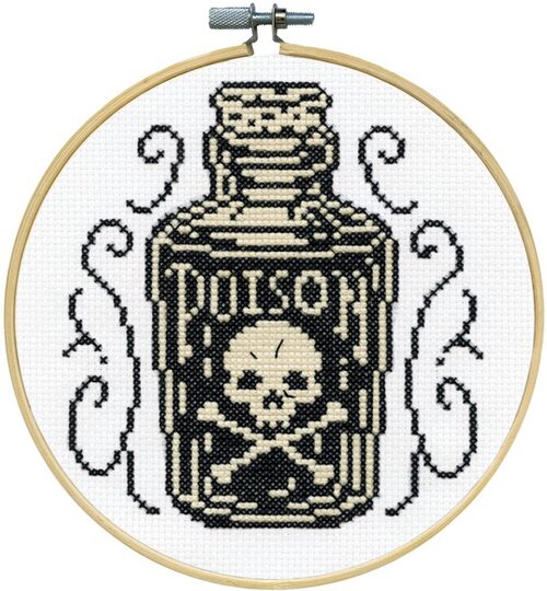 Design Works Counted Cross Stitch Kit - Poison Bottle
