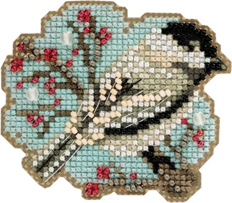 Mill Hill Counted Cross Stitch Kit - Little Chickadee Christmas Ornament