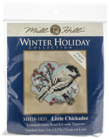 Mill Hill Counted Cross Stitch Kit - Little Chickadee Christmas Ornament