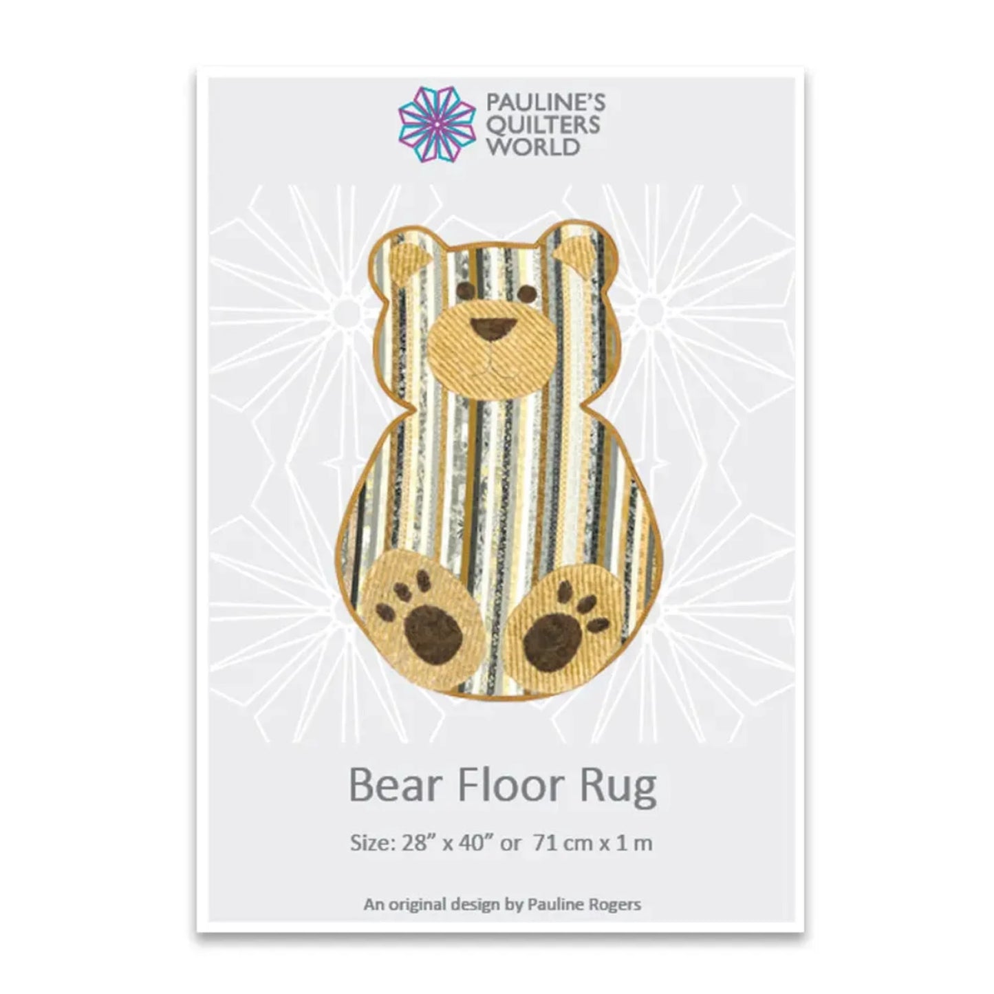 Bear Floor Rug Pattern By Paulene's Quilters World