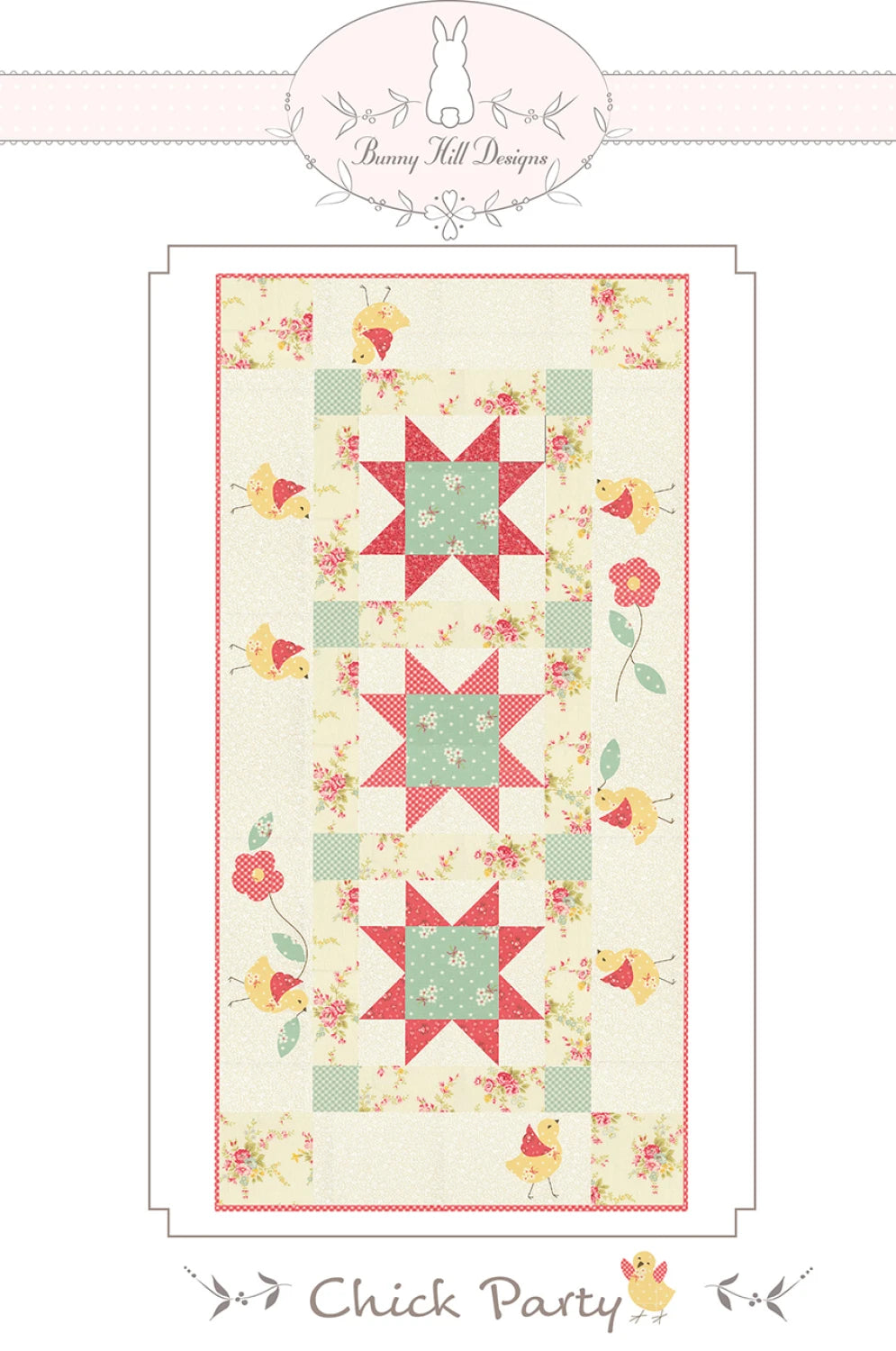 Chick Party Table Runner Pattern By Bunny Hill Designs