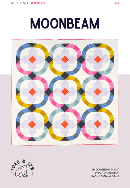 Moonbeam Quilt Pattern By Toad and Sew