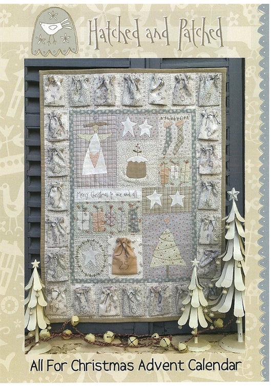 All For Christmas Advent Calendar Quilt Pattern By Hatched and Patched