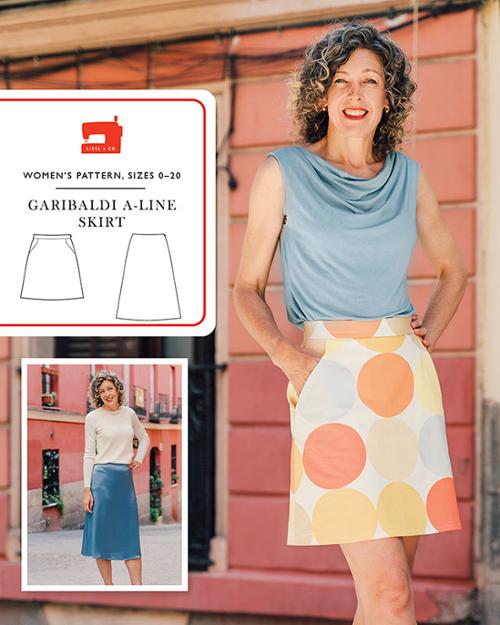 Garibaldi A Line Skirt Pattern By Liesel and Co