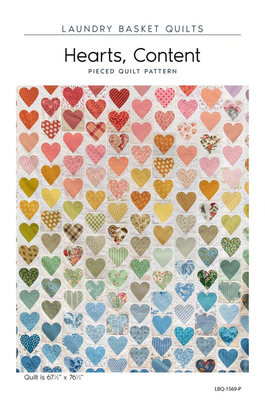Hearts Content Quilt Pattern By Laundry Basket Quilts