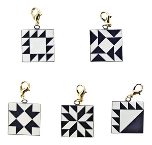 Moda Pouch Club Enamel Zipper Pulls - 5ct