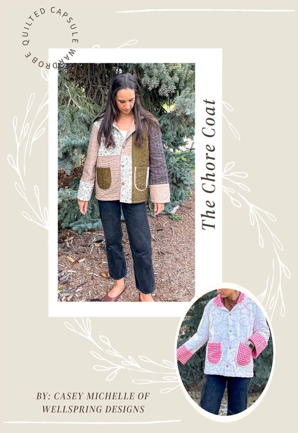 Quilted Chore Coat Pattern By Wellspring Designs