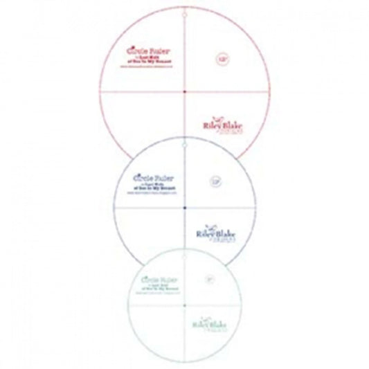 Lori Holt Circle Ruler Set - 8" , 10" , 12"