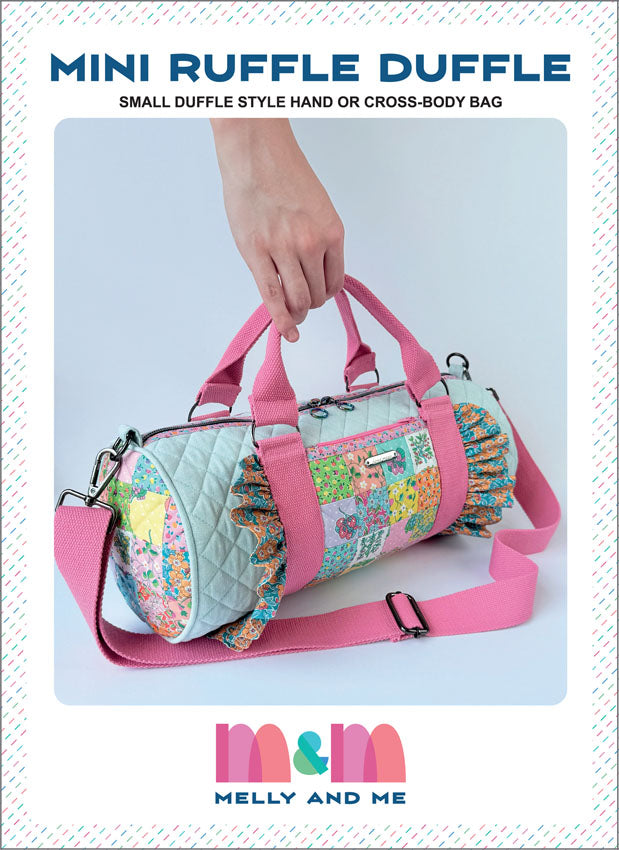 Mini Ruffle Duffle Bag Pattern By Melly and Me