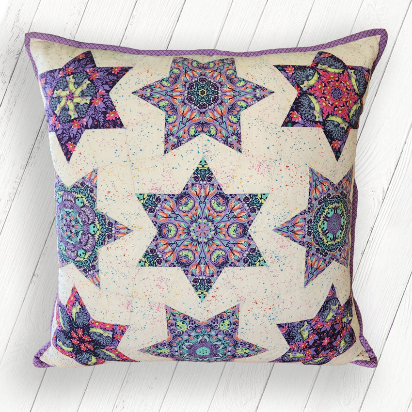 Spinning Stars Cushion Pattern By Lilabelle Lane Creations - Templates and EPP Papers Included