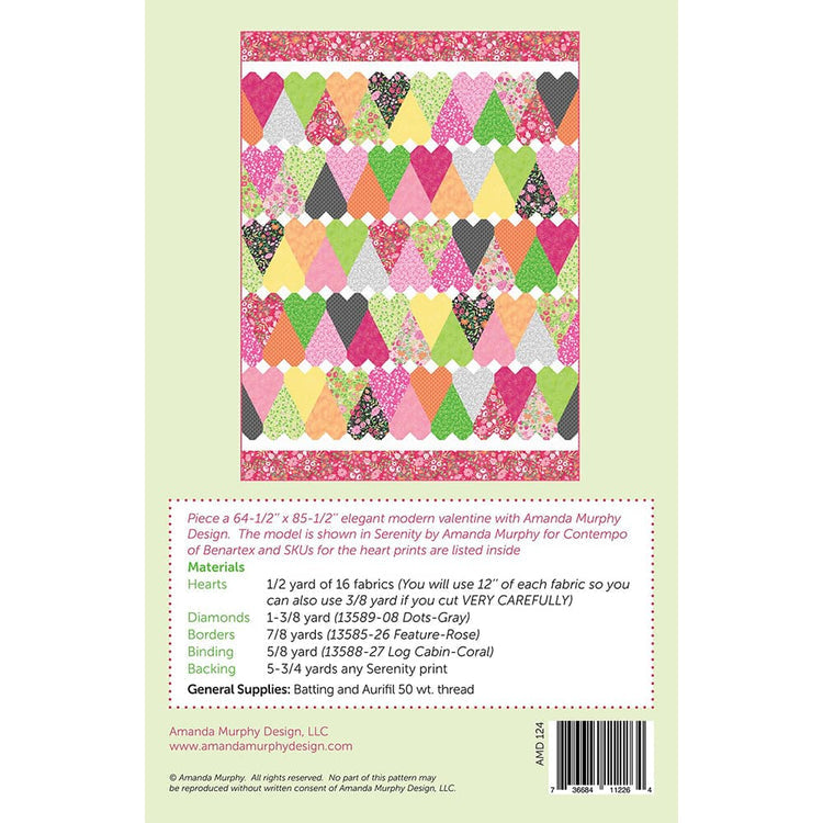 Be Mine Quilt Pattern By Amanda Murphy