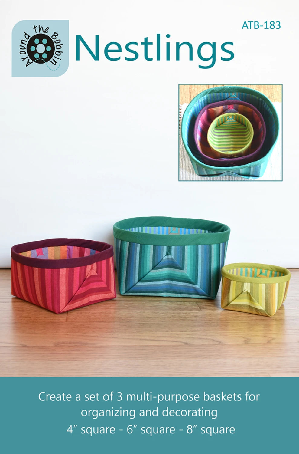 Nestlings Basket Pattern By Around the Bobbin