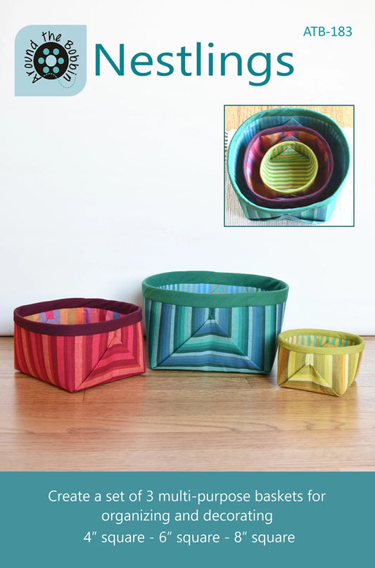 Nestlings Basket Pattern By Around the Bobbin