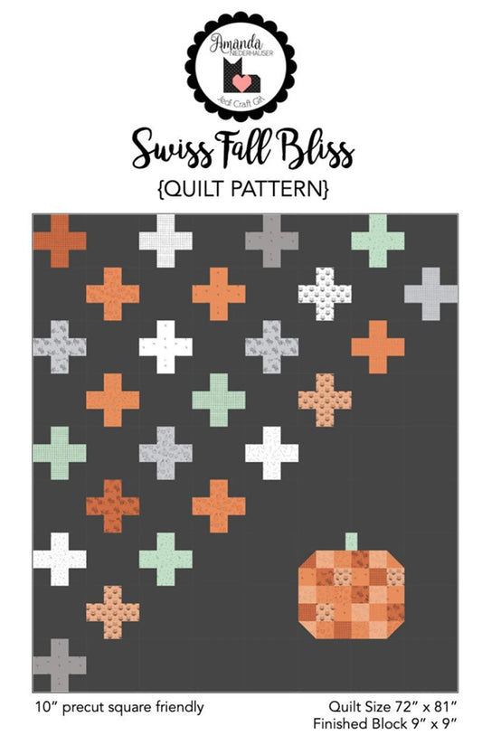 Swiss Fall Bliss Quilt Pattern By Amanda Neiderhauser