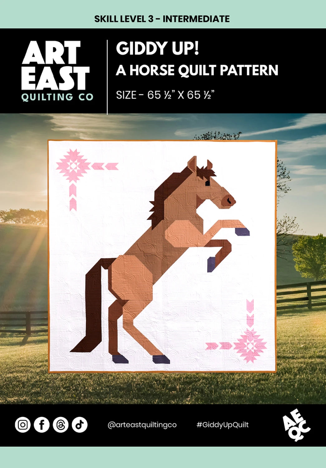 Giddy Up Horse Quilt Pattern By Art East Quilt Co