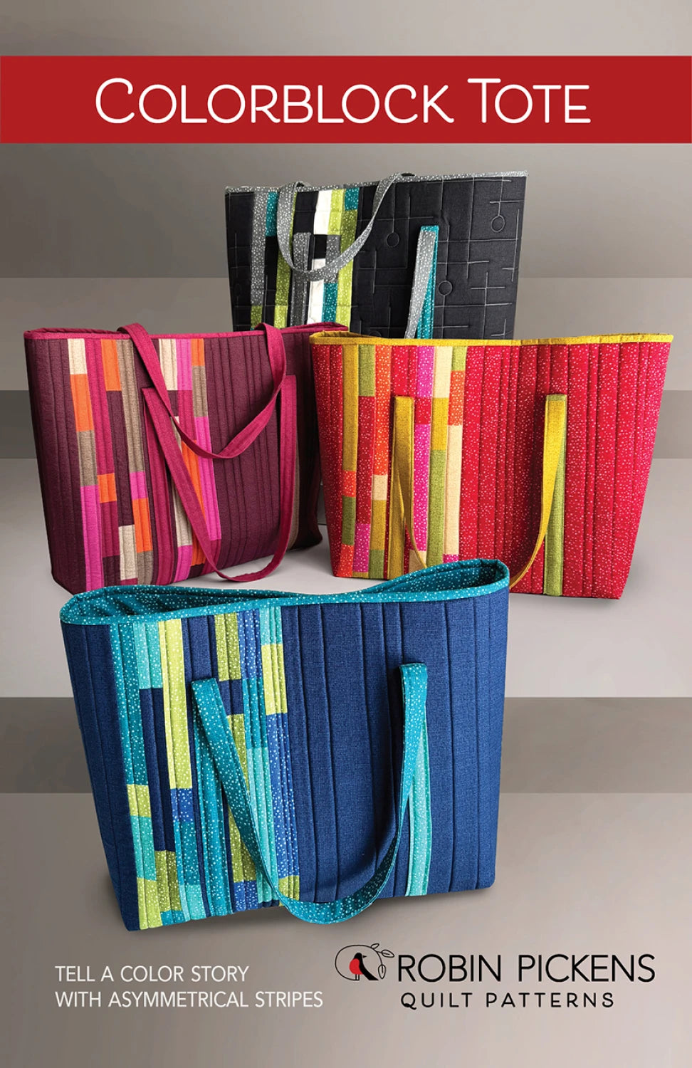 Colorblock Tote Bag Pattern By Robin Pickens
