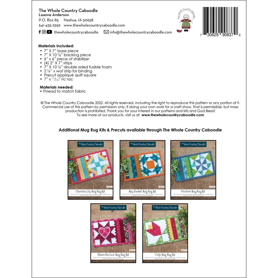Star Mug Rug Kit By The Whole Country Caboodle
