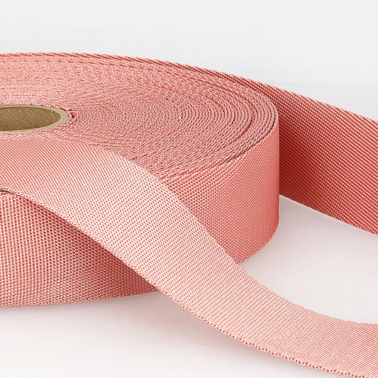 35mm Polyester Webbing Pink - By the Yard