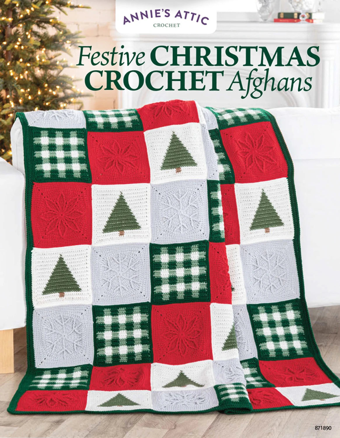 Festive Christmas Crochet Afghans Book By Annie's Attic