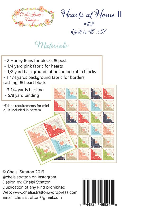 Hearts At Home II Quilt Pattern By Chelsi Stratton