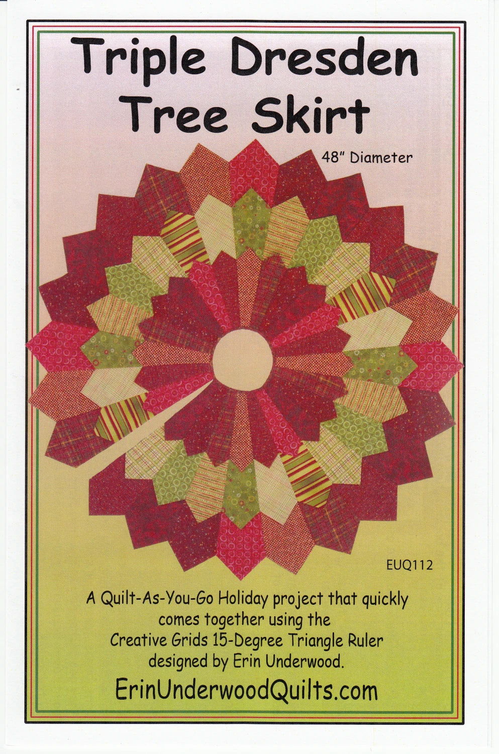 Triple Dresden Tree Skirt Pattern By Erin Underwood