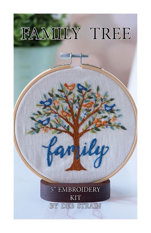 Family Tree Embroidery Kit By Deb Strain